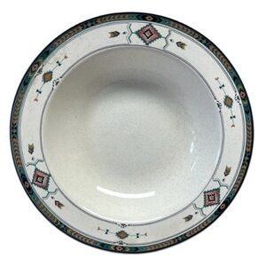 Studio Nova ADIRONDACK Rimmed Southwest Soup Bowls Set of 4 #Y2201, 8-1/4"